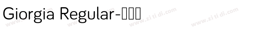 Giorgia Regular字体转换